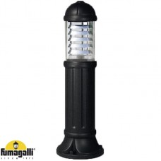 Φωτιστικό Κολωνάκι 80cm με ντουί Ε27 Ρητίνης Μαύρο IP55 Fumagalli Sauro 800